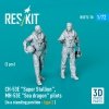 RESKIT RSF72-0070 CH-53E Super Stallion, MH-53E Sea dragon pilots (in a standing position - type 2) (2 pcs) (3D Printed) (1/72)